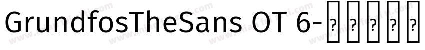 GrundfosTheSans OT 6字体转换